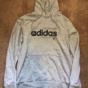 ADIDAS Gray sweatshirt hoodie